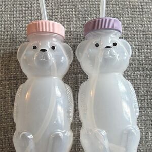 Set of (2) Bear Straw Cups